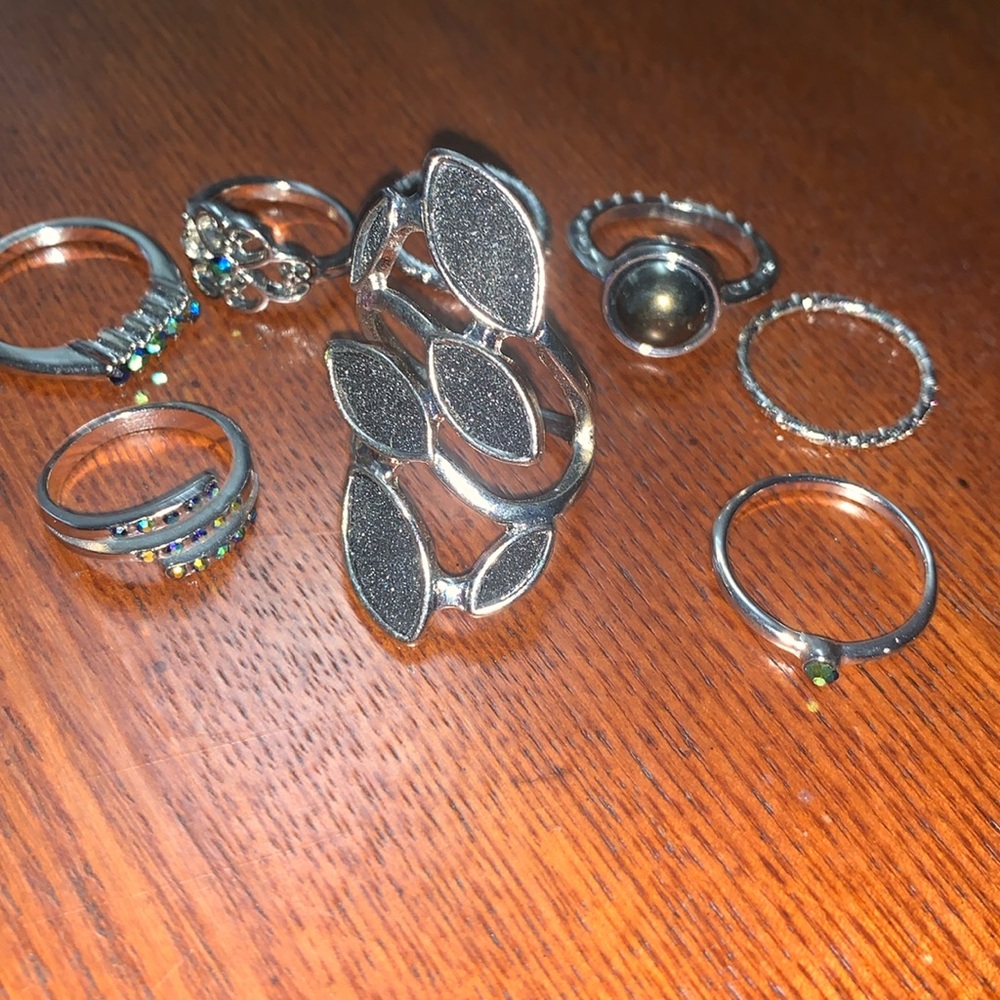 8 Set of Finger Rings